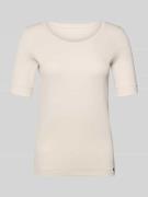 Marc Cain T-Shirt mit Rundhalsausschnitt und Ärmeln mit Aufschlag in S...