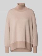 VARLEY Sweatshirt mit Stehkragen und überschnittenen Schultern in Taup...