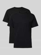 Götzburg Wäsche T-Shirt mit Rundhalsausschnitt im 2er-Pack in Black, G...