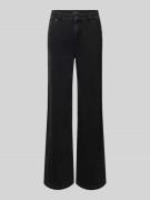 Marc Cain Jeans mit weitem Bein und Eingrifftaschen in Black, Größe 34