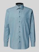 ETERNA Regular Fit Businesshemd aus Baumwolle mit Kentkragen in Gruen,...