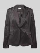 Milano Italy Regular Fit Blazer mit Reverskragen in Black, Größe 40