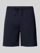 BOSS Regular Fit Shorts mit Strukturmuster in Marine, Größe L