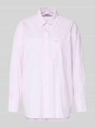 Guess Jeans Oversized Hemdbluse mit Brusttasche in Rosa, Größe L