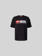 Diesel T-Shirt mit Label-Detail in Black, Größe L