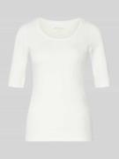 OPUS T-Shirt mit Stretch-Anteil Modell 'Serta' in Offwhite, Größe 44