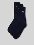 PUMA Sportsocken im 3er-Pack in Dunkelblau, Größe 43-46