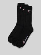 CHAMPION Socken mit Label-Detail im 3er-Pack Modell 'Crew Socks' in Bl...
