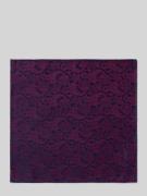 Monti Seideneinstecktuch mit Allover-Muster in Dunkelrot, Größe 1