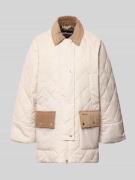 Barbour Regular Fit Steppjacke mit Cord-Details Modell 'ALDBURGH' in B...