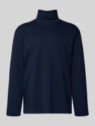 Tom Tailor Regular Fit Rollkragenpullover aus Baumwoll-Mix in Marine, ...