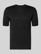 Antony Morato Schimmerndes Strickshirt mit Rundhalsausschnitt in BLACK...