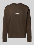 Jack & Jones Sweatshirt mit Label-Print Modell 'SOHO' in Dunkelbraun, ...