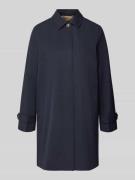 Gant Mantel mit verdeckter Knopfleiste und Ärmelriegeln in Marine, Grö...