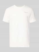 Tommy Jeans Slim Fit T-Shirt aus reiner Baumwolle in Offwhite, Größe L