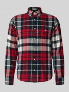 Gant Freizeithemd mit Knopfleiste in Rot, Größe 4XL