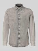 G-Star Raw Freizeithemd mit Knopfleiste in Hellgrau, Größe M