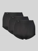 Sloggi Slip mit Label-Detail und elastischem Bund im 3er-Pack in Black...