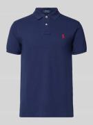 Polo Ralph Lauren Slim Fit Poloshirt mit Logo-Stitching in Dunkelblau,...