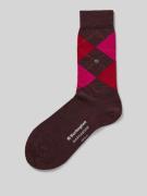 Burlington Socken mit Label-Details Modell 'Marylebone' in Bordeaux, G...