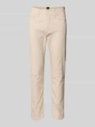 BOSS Slim Fit Stoffhose aus Baumwoll-Mix Modell 'DELAWARE' in Offwhite...