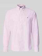 Tommy Hilfiger Regular Fit Businesshemd aus reiner Baumwolle in Rot, G...