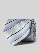 Monti Krawatte aus Seide mit Streifenmuster (7 cm) in Gruen, Größe 1