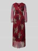 ZABAIONE Midikleid mit Gürtel Modell 'La44rinaa' in Bordeaux, Größe L