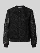 ZABAIONE Semitransparenter Blouson Modell 'Pi44nioa' in Black, Größe L