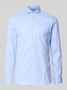 ETERNA Slim Fit Businesshemd aus Twill in Bleu, Größe 38
