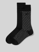 BOSS Socken aus Baumwoll-Mix im 2er-Pack in Black, Größe 39-42