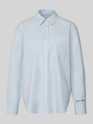 Samsøe Samsøe Hemdbluse mit Knopfleiste Modell 'LOVA' in Hellblau, Grö...