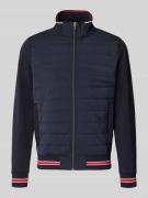 Christian Berg Men Sweatjacke mit Stehkragen in Marine, Größe 3XL