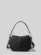 BOSS Henkeltasche mit Logo-Applikation Modell 'ANETT NEW SADDLE' in Bl...
