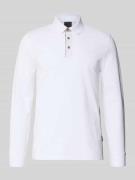 bugatti Regular Fit Poloshirt mit Kontrastkragen und Label-Stitching i...
