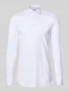 Jake*s Slim Fit Businesshemd mit extra langem Arm in Weiss, Größe 37/3...