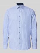 ETERNA Regular Fit Businesshemd aus reiner Baumwolle in Royal, Größe 4...