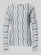 s.Oliver BLACK LABEL Loose Fit Strickpullover aus Baumwoll-Mix in Silb...