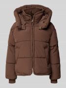 Only Regular Fit Steppjacke mit Kapuze Modell 'CORNELIA' in Schoko, Gr...