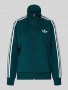 adidas Originals Sweatjacke mit Stehkragen in Dunkelgruen, Größe L