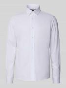 BOSS Regular Fit Businesshemd aus Pinpoint mit Stretch-Anteil in Weiss...