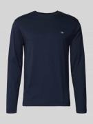 Gant Longsleeve mit Label-Stitching in Marine, Größe 5XL
