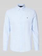 Tommy Hilfiger Slim Fit Freizeithemd aus reiner Baumwolle in Bleu, Grö...