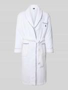 Polo Ralph Lauren Bademantel mit Reverskragen in Offwhite, Größe L/XL