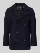 Superdry Zweireiher mit Reverskragen und Eingrifftaschen in Dunkelblau...