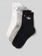 adidas Originals Socken mit Logo im 6er-Pack in Hellgrau, Größe 39/42
