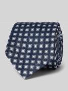 Willen Krawatte aus reiner Seide mit Label-Detail in Blau, Größe 1