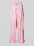 OH APRIL Stoffhose mit Label-Detail Modell 'Ruby' in Rot, Größe L