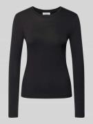 Marc O'Polo Denim Slim Fit Langarmshirt aus reiner Baumwolle in Black,...