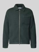 Samsøe Samsøe Hemdjacke mit Reißverschluss Modell 'HANNES' in Dunkelgr...